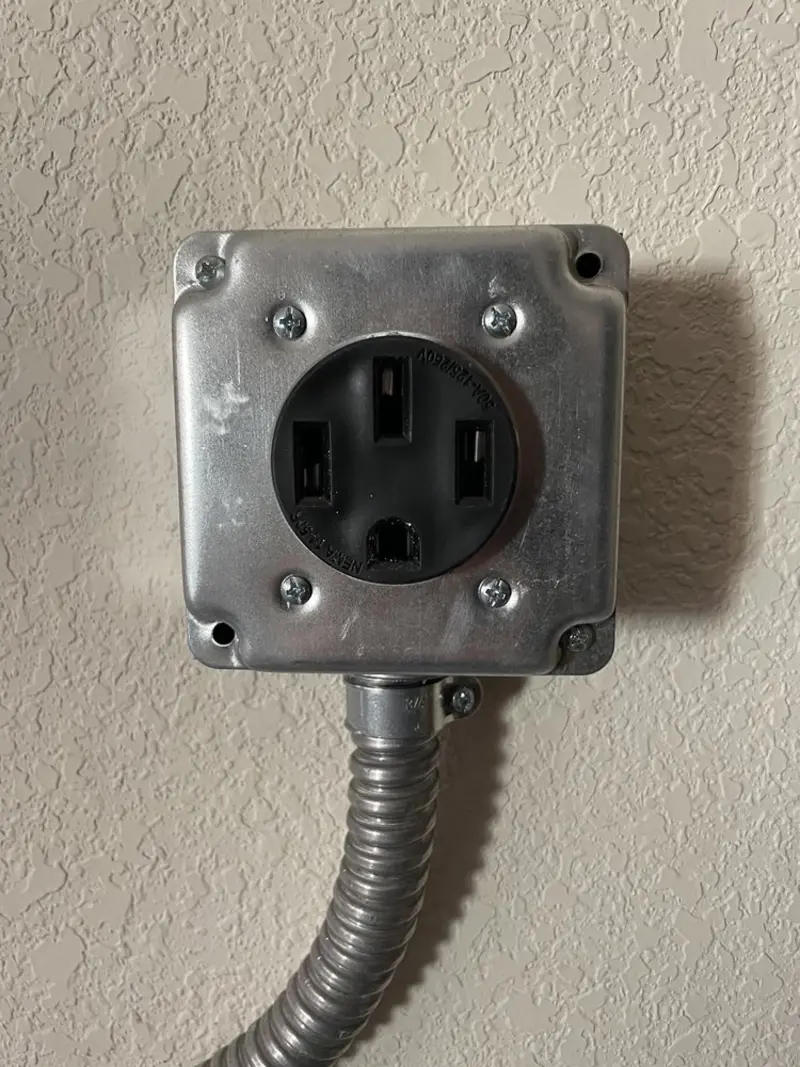 NEMA 14-50 outlet installed for Smart Home Electrical in Oroville